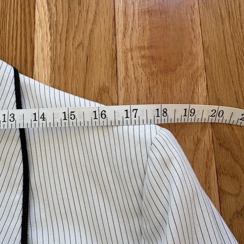After Six Nite Magic Vintage 40s Pinstripe White Dinner Jacket Tux Sportcoat 43R